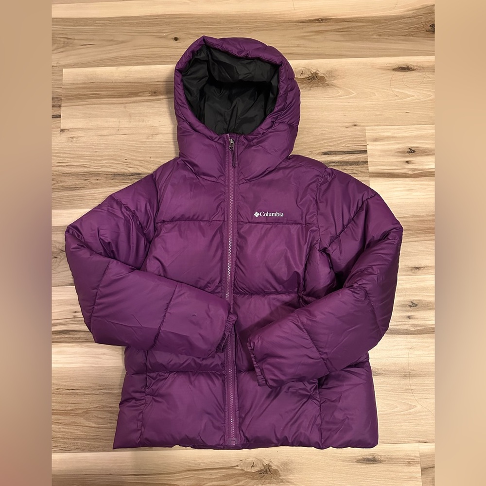 ‼️SOLD‼️COLUMBIA WINTER PUFFER VIOLET PURPLE JACKET S